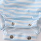 BLUE STRIPE DUCK EMBROIDERY BUBBLE