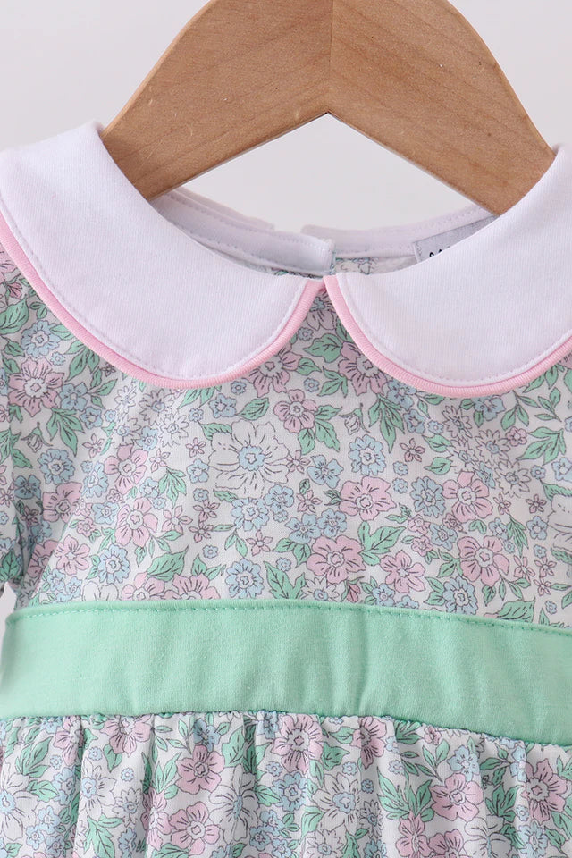 GREEN FLORAL PRINT BUBBLE