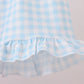 RED FARM SMOCKED GINGHAM RUFFLE SHORTS SET