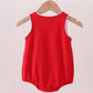 RED FARM SMOCKED BUBBLE