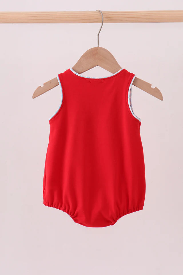 RED FARM SMOCKED BUBBLE