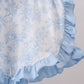 BLUE WHALE APPLIQUE RUFFLE SHORTS SET