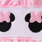 PINK CHARACTER EMBROIDERY RUFFLE BUBBLE
