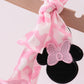 PINK CHARACTER EMBROIDERY RUFFLE BUBBLE