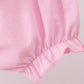 PINK CHARACTER EMBROIDERY RUFFLE BLOOMER SET