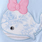 BLUE WHALE APPLIQUE RUFFLE BLOOMER SET