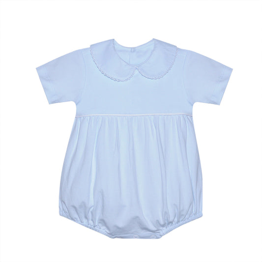 Brady Bubble - Blue w/ White Picot