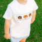 smocked auburn short set- boy