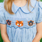 Navy/Orange Smocked Dress. Auburn tigers