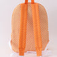 ORANGE TENNESSEE EMBROIDERY CHECKERED RUFFLE BACKPACK