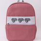 RED ALABAMA EMBROIDERY GINGHAM BACKPACK