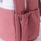 RED ALABAMA EMBROIDERY GINGHAM BACKPACK