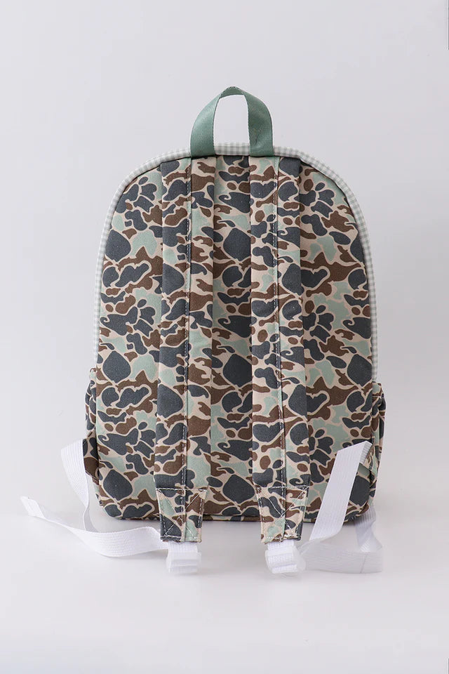 CAMOUFLAGE DUCK PRINT BACKPACK