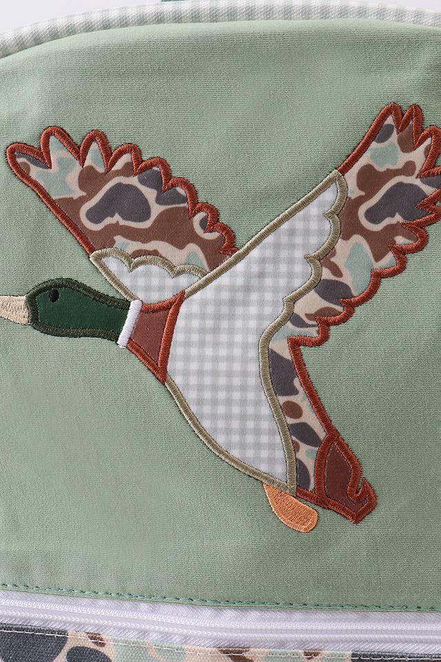 CAMOUFLAGE DUCK PRINT BACKPACK