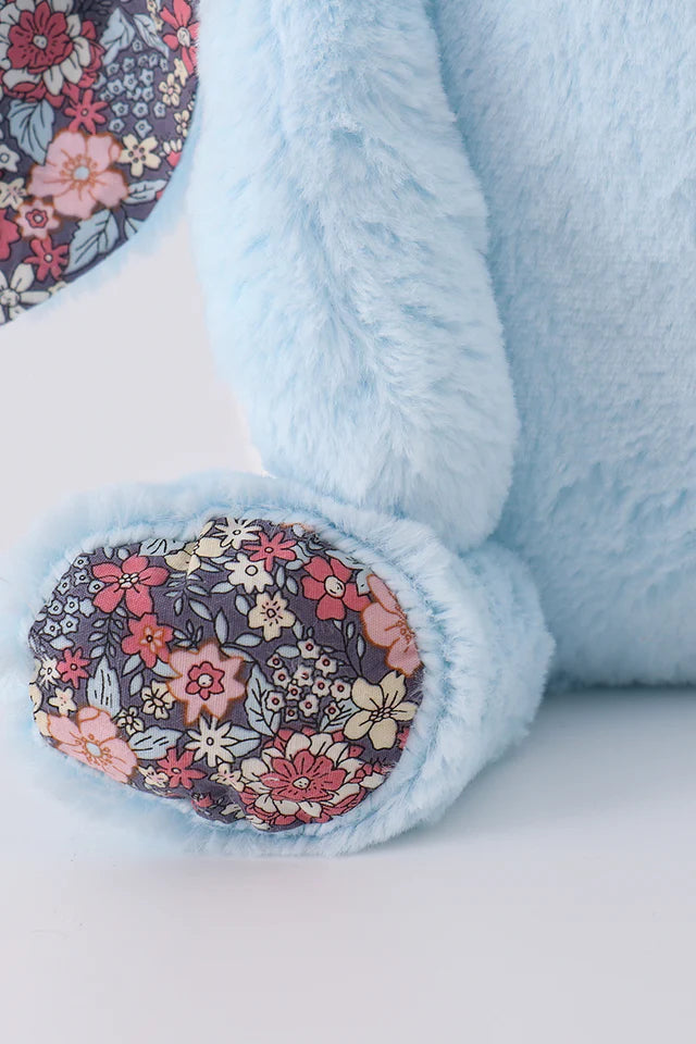 PLUSH BUNNY-Blue floral
