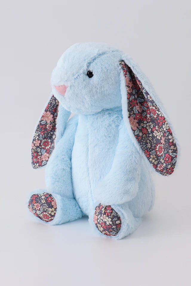 PLUSH BUNNY-Blue floral