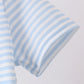 BLUE CHARACTER FRENCH KNOT STRIPE TOP