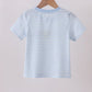 BLUE CHARACTER FRENCH KNOT STRIPE TOP