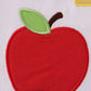 WHITE BUS APPLE APPLIQUE TOP