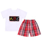 Handsmocked ABC Short Set