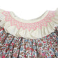 Girly vintage flowery girl bubble with cream ruffle