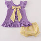 PURPLE GOLD LSU GEAUX TIGER SEQUIN BLOOMER SET