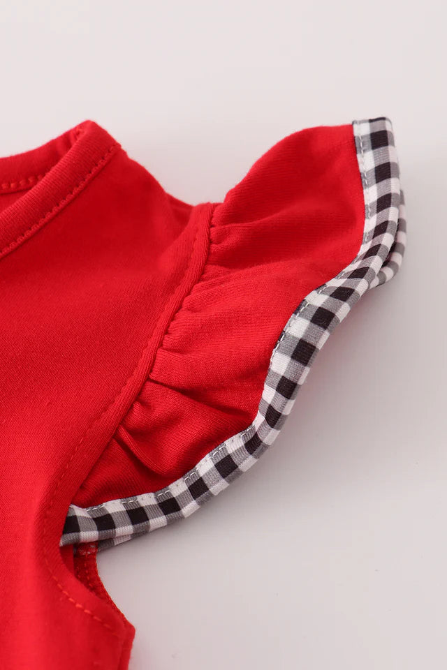 RED GEORGIA BULLDOG SEQUIN BUBBLE