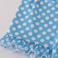 BLUE DOT PRINCESS  EMBROIDERY SMOCKED SHORTS SET