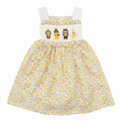 Handsmocked Beast and Friends Sundress