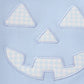BLUE HALLOWEEN APPLIQUE 2PC BUBBLE SET