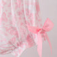 PINK BUNNY SMOCKED LACE COLLAR BOW BLOOMER SET