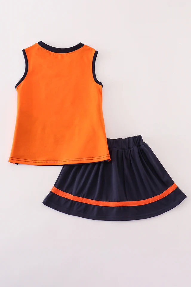 AUBURN EMBROIDERY FOOTBALL CHEER  SKORTS SET