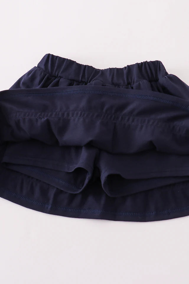 AUBURN EMBROIDERY FOOTBALL CHEER  SKORTS SET