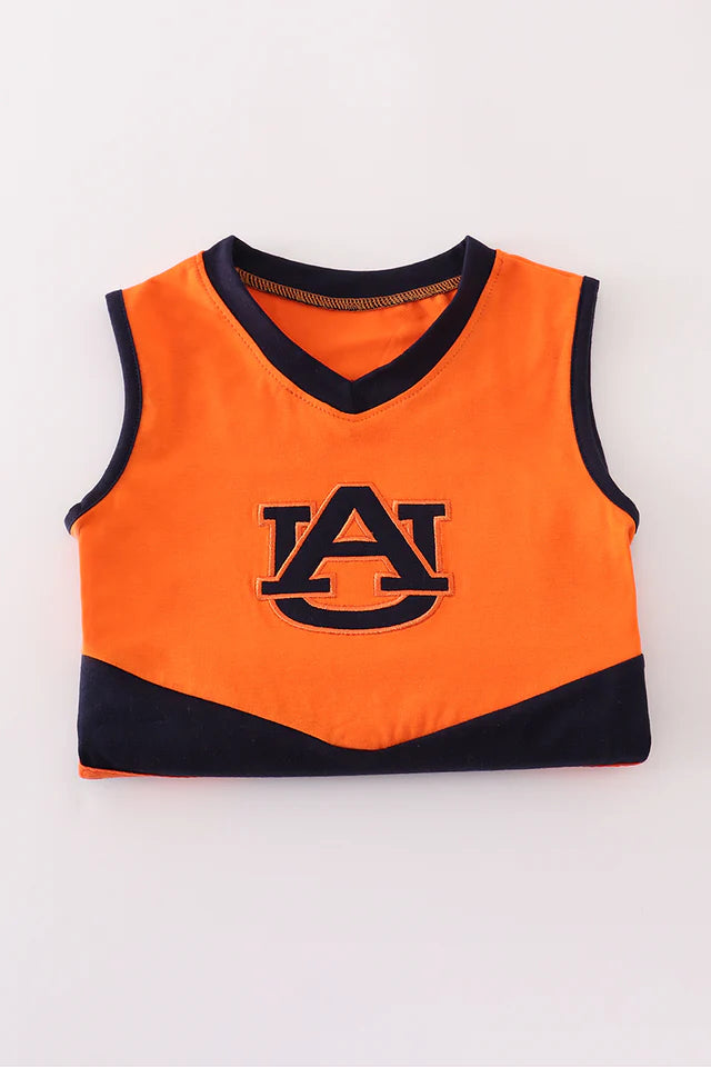 AUBURN EMBROIDERY FOOTBALL CHEER  SKORTS SET