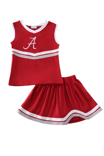 ALABAMA EMBROIDERY CHEERLEADER SKORTS SET