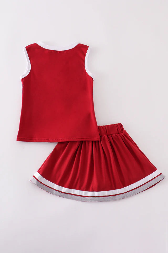 ALABAMA EMBROIDERY CHEERLEADER SKORTS SET