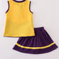 LSU EMBROIDERY FOOTBALL CHEER SKORT SET
