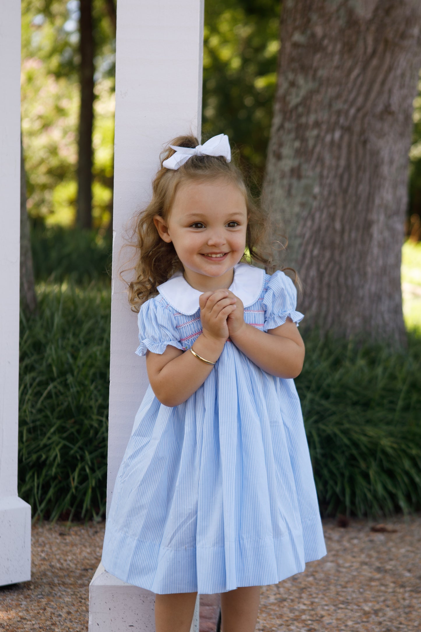 Asher Smocked Blue Dress