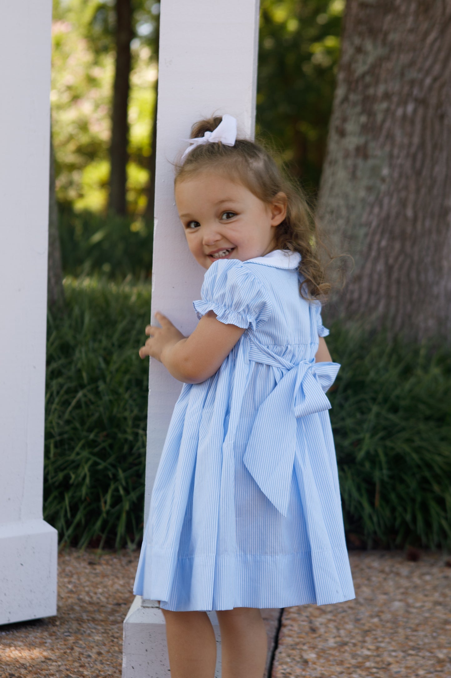 Asher Smocked Blue Dress