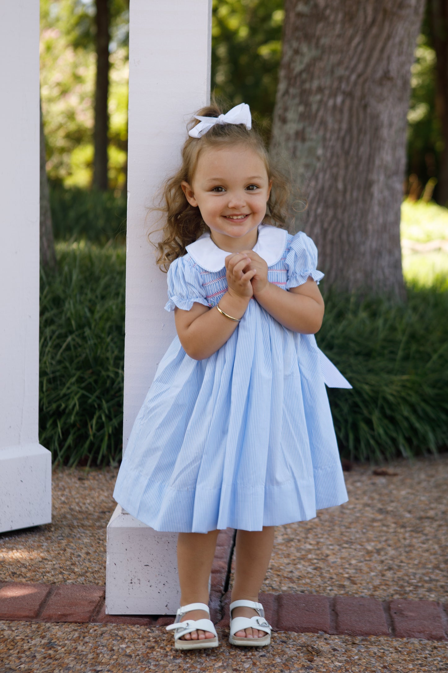 Asher Smocked Blue Dress