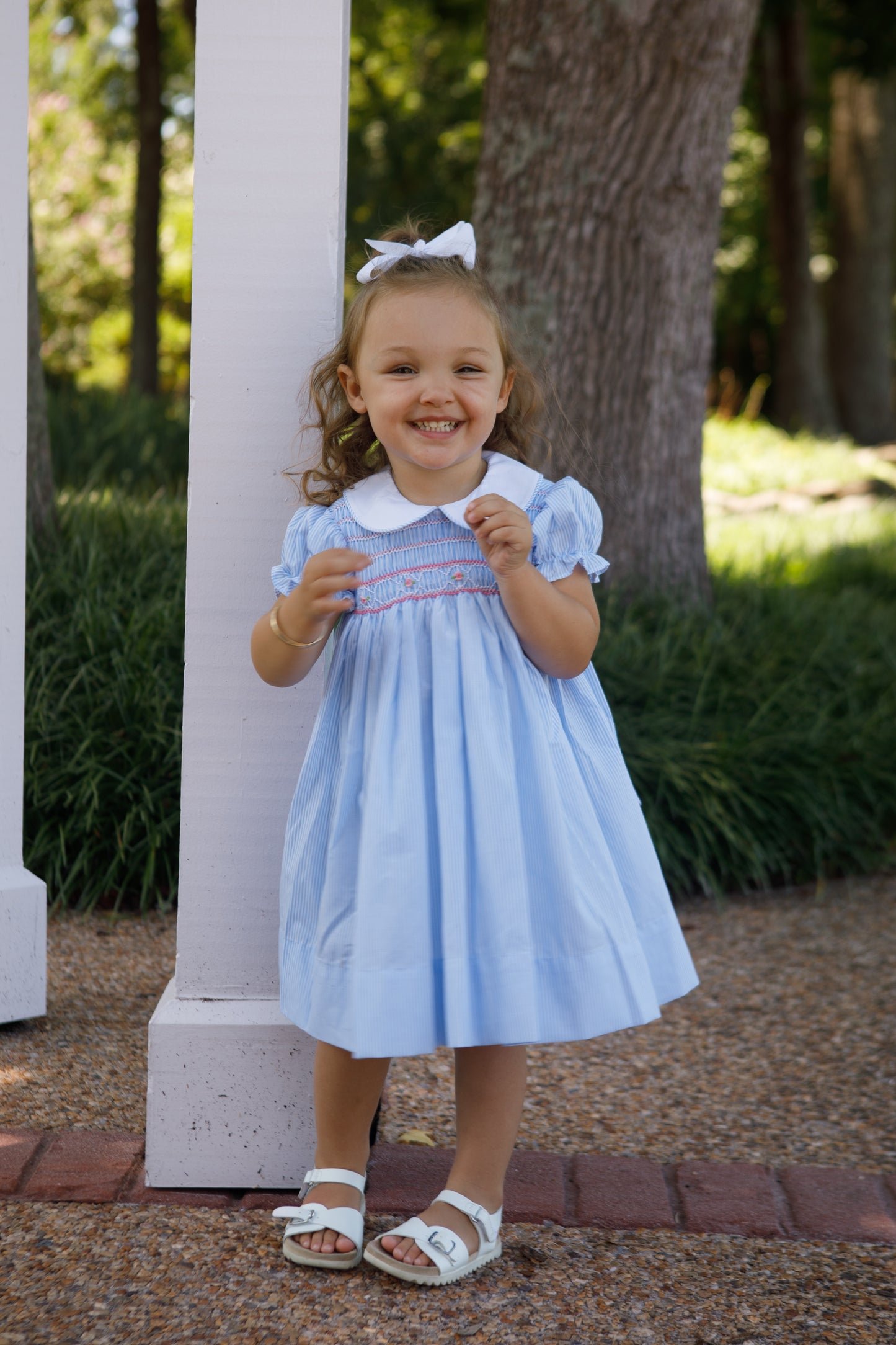 Asher Smocked Blue Dress