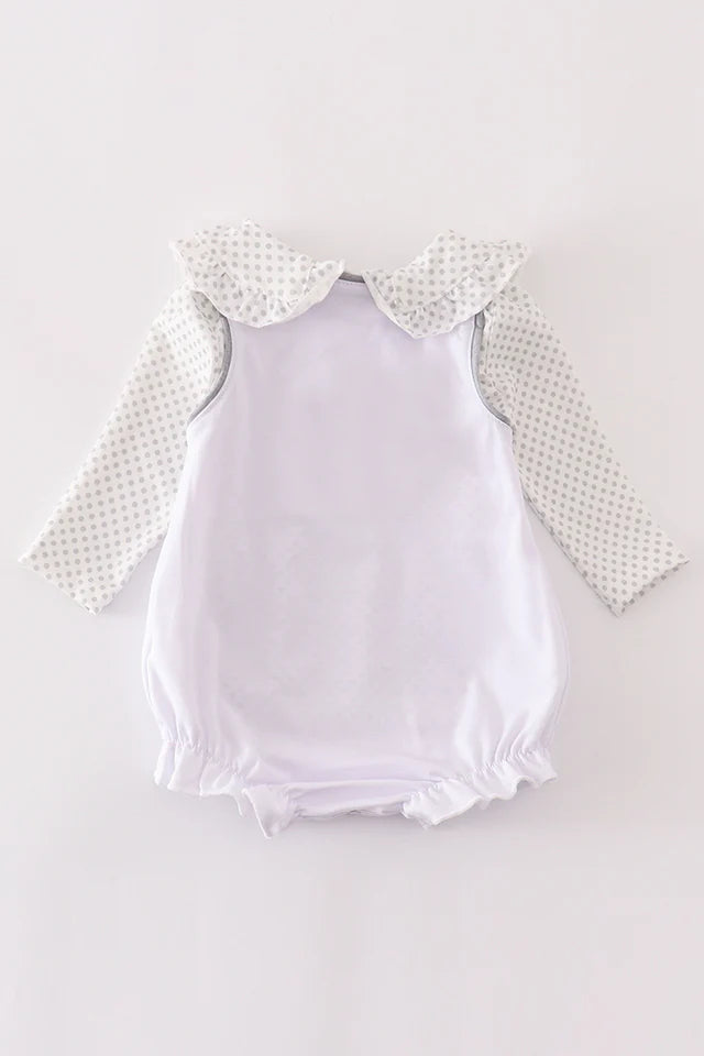 WHITE SPOOKY GHOST GIRL BUBBLE SET