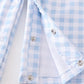 PREMIUM BLUE TURKEY EMBROIDERY PLAID BOY JONJON