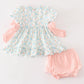 PINK PUMPKIN PRINT BABY GIRL SET
