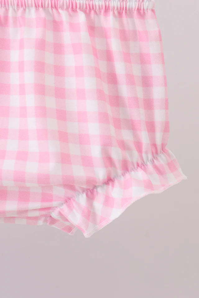 BLUE SAILBOAT EMBROIDERY JACQUARD BLOOMER SET