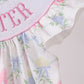 FLORAL PRINT BIG SISTER SMOCKED RUFFLE DRESS
