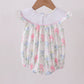 FLORAL PRINT LITTLE SISTER SMOCKED BUBBLE