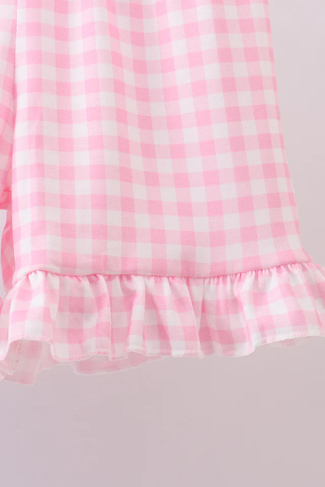 BLUE SAILBOAT EMBROIDERY JACQUARD SHORTS SET