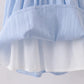 BLUE SAILBOAT EMBROIDERY JACQUARD SHORTS SET