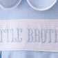 BLUE LITTLE  BROTHER EMBROIDERY BUBBLE